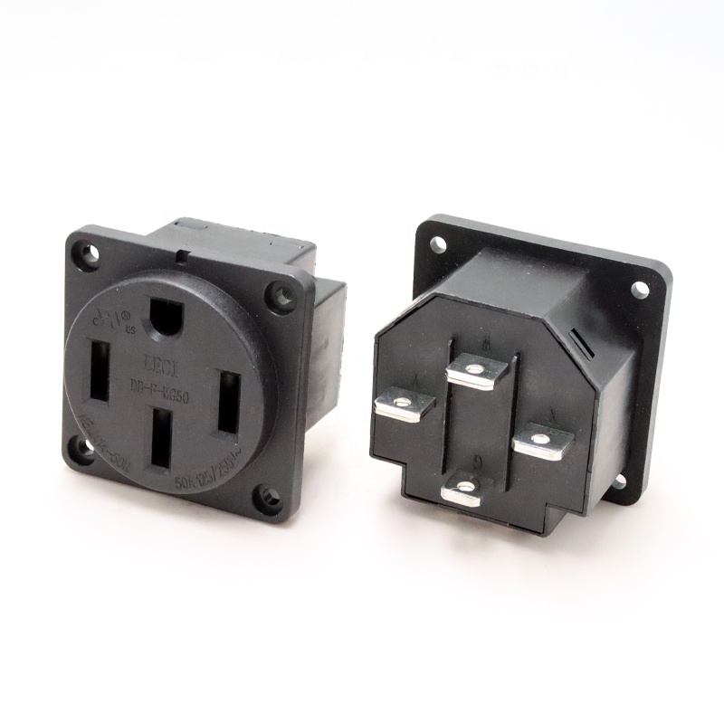 Outdoor Power Inlet Box - NEMA 14-50Rレセプタクル 50アンペア RV電源インレットソケット 屋外電源コンセントボックス 発電機対応プラグ＆ソケット製品