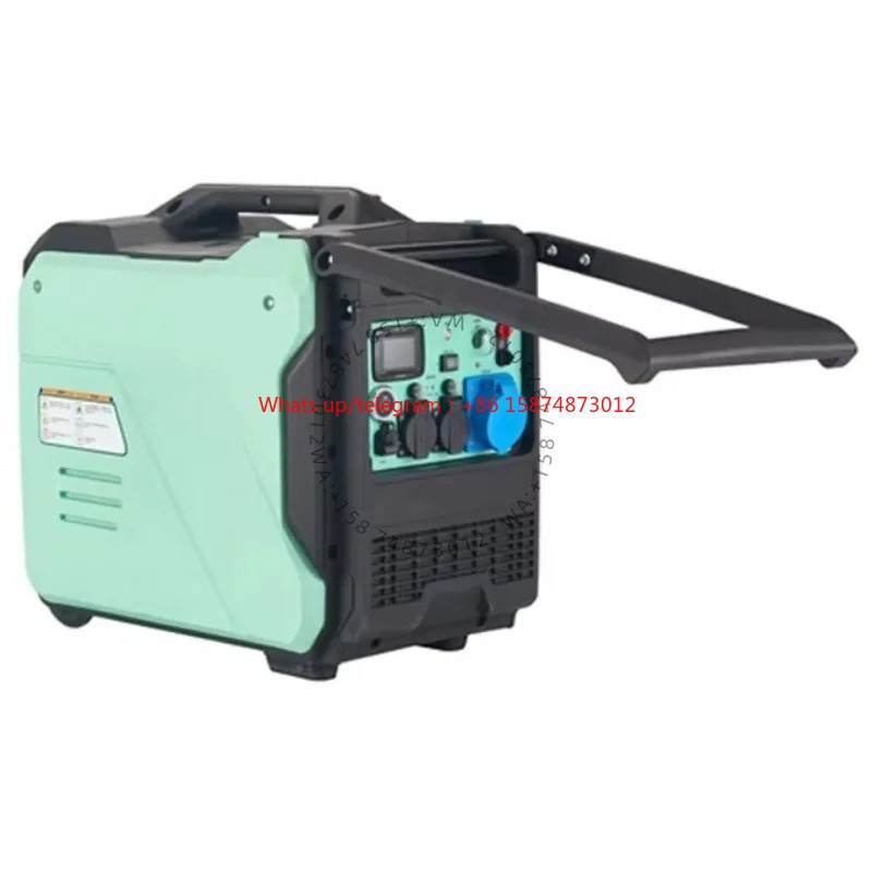 Portable Generator Inverter - ポータブル5000ワット静音デジタルインバーター式ガソリン発電機、4ストロークエンジン、50Hz周波数