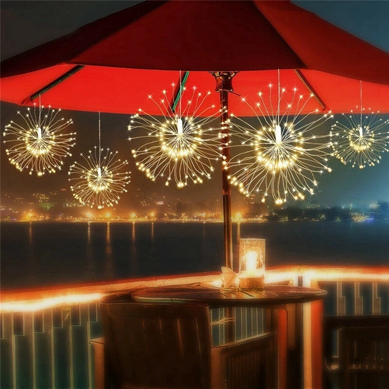 Outdoor Solar Power Xmas Lights - ソーラーLEDストリングライト,ソーラー充電式照明,銅線,妖精,クリスマス,爆発的な結婚式のライト,120led,200