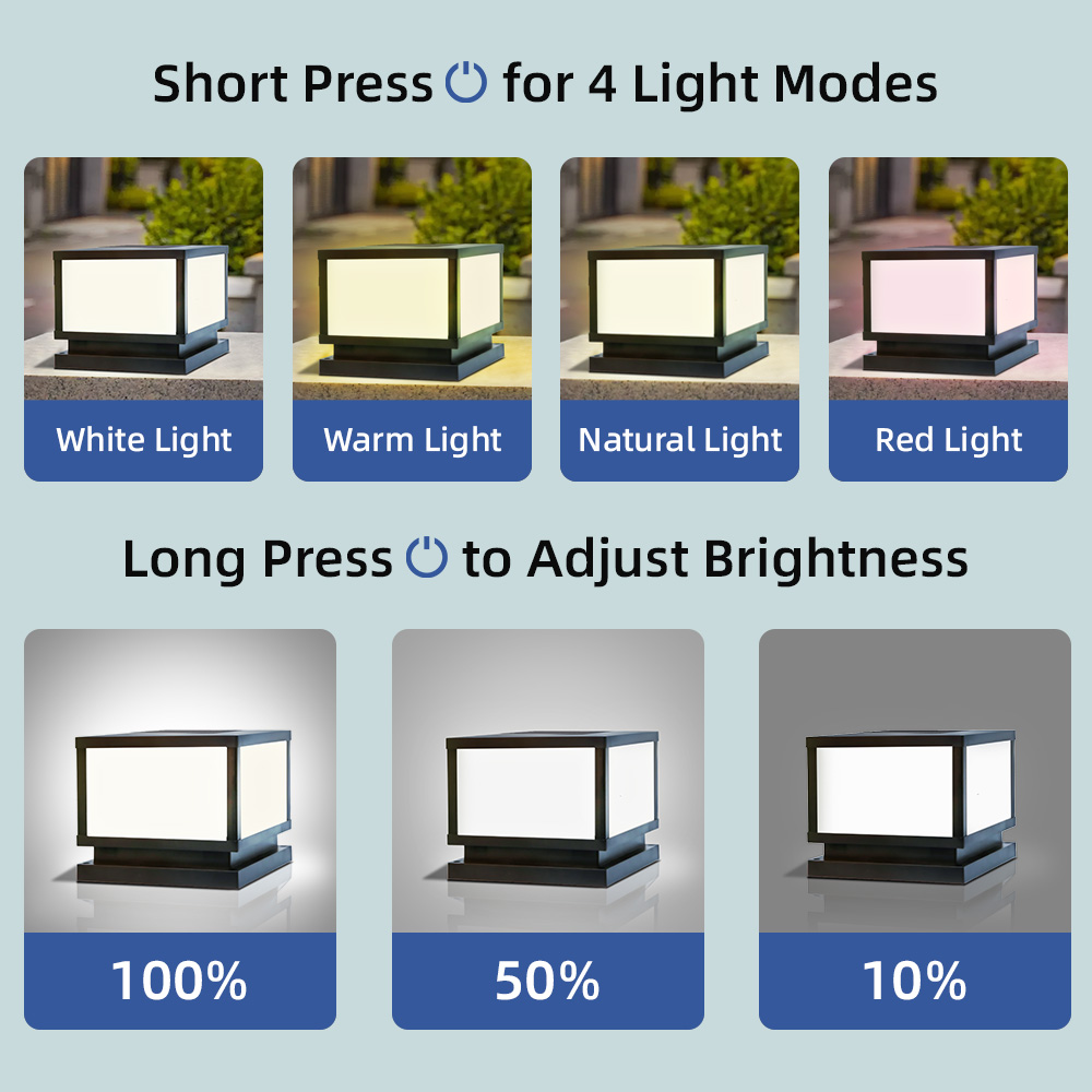 LED ソーラーライト屋外防水ソーラーコラムライト古典的なス - Outdoor Power Tower のレビューと価格