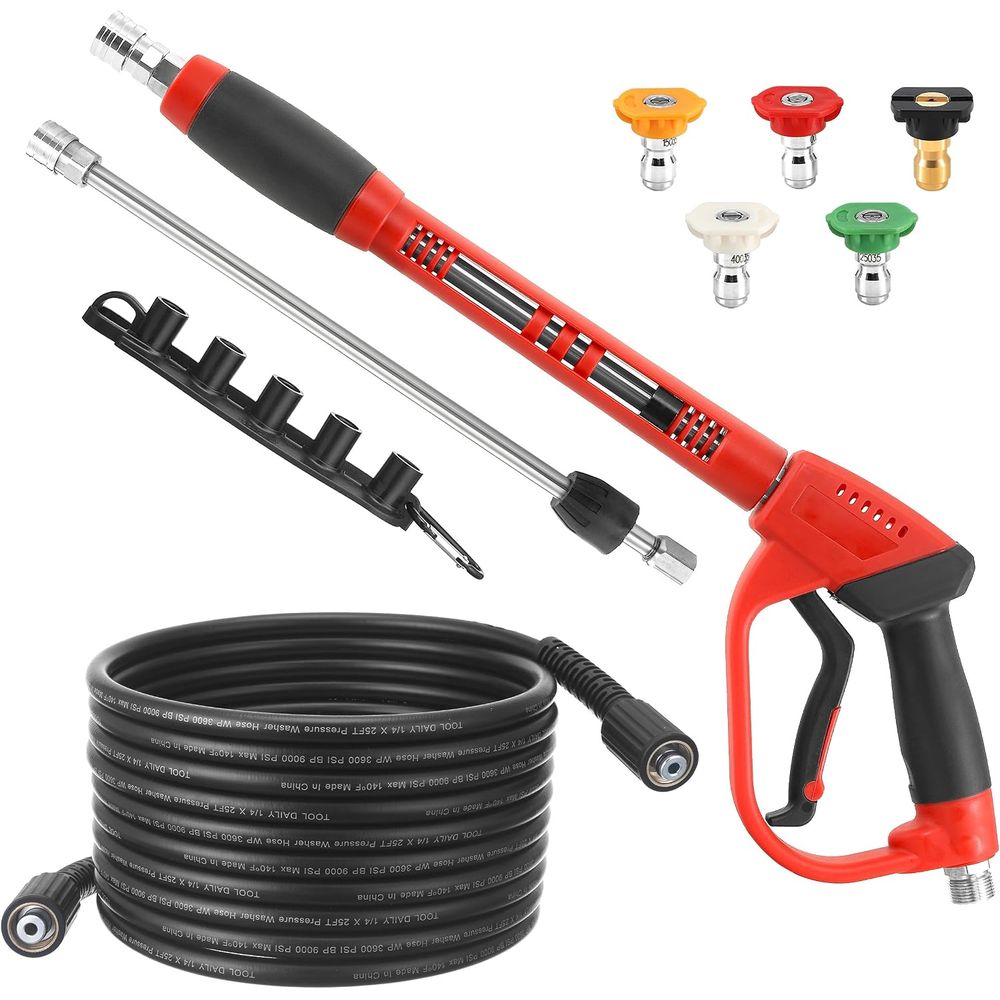 ウォッシャーガンとホースキット、25フィートのパワーウォッシ - Power Washer Gun Replacement のレビューと価格