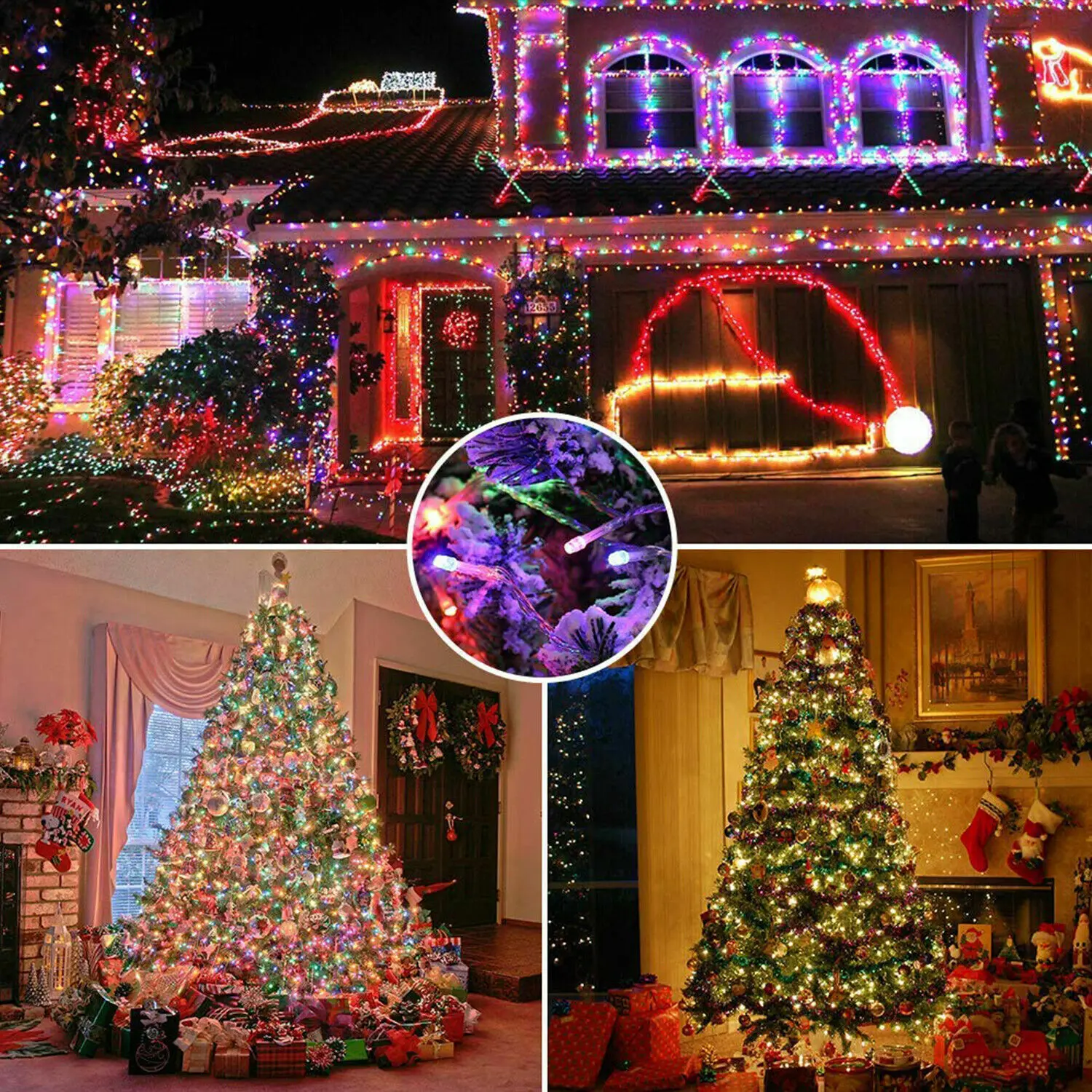 5M-32M LED ソーラーストリングライト 300LED - Outdoor Solar Power Xmas Lights のレビューと価格