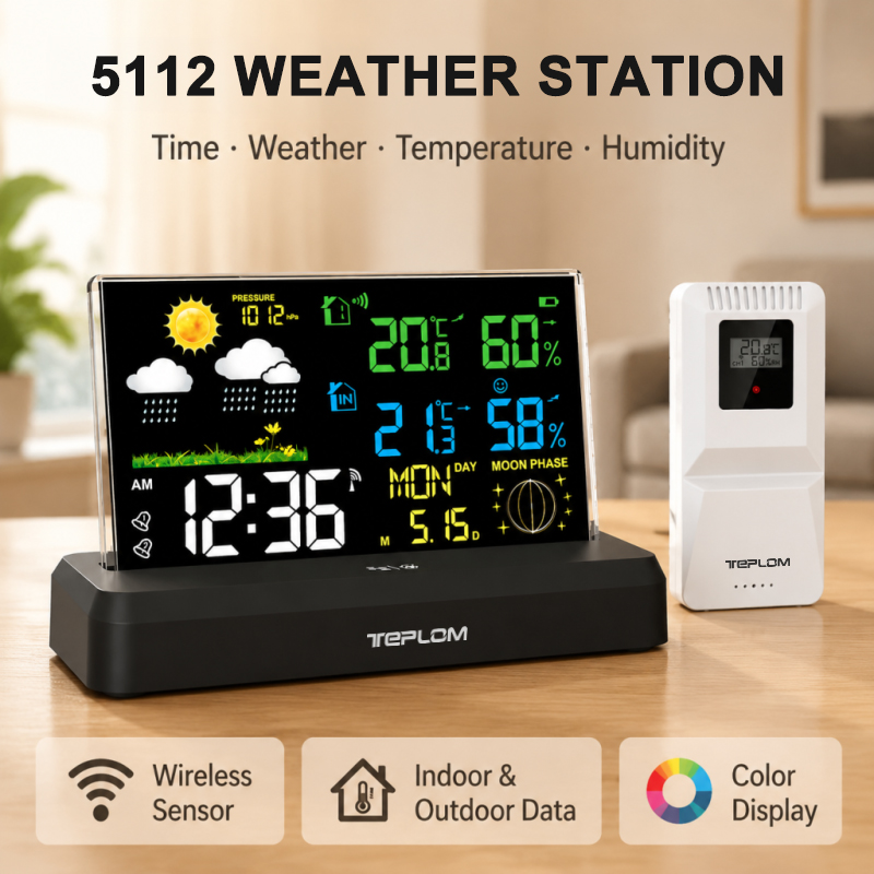 ワイヤレス気象ステーション 室内外温度湿度計 正確な天気予報 - Outdoor Power Tower のレビューと価格