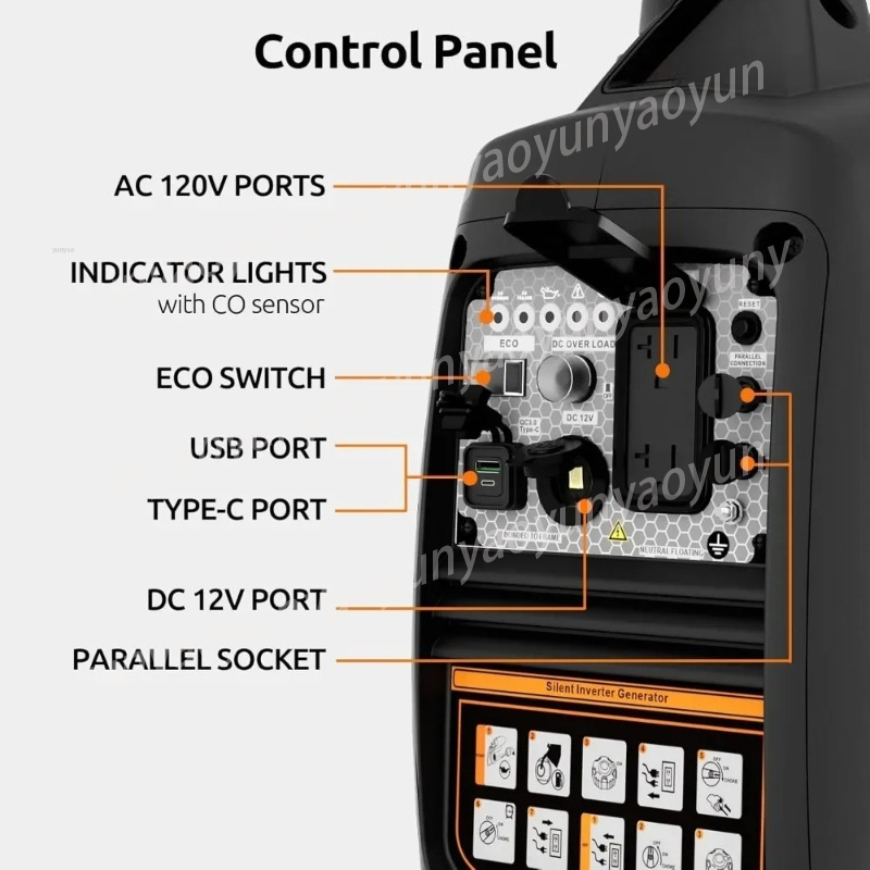 ポータブルインバーター発電機 2500W ガス式 - Portable Generator Inverter のレビューと価格