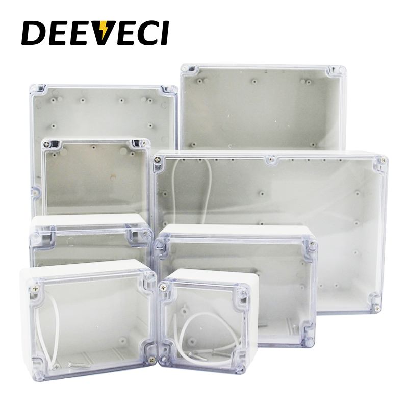 透明防水屋外エンクロージャプラスチックボックス電子プロジェク - Outdoor Power Outlet Box のレビューと価格