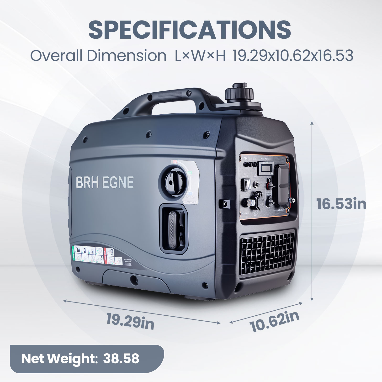 YHS 2500W 3kW 静音型インバーター発電機 ユニッ - Portable Generator Inverter のレビューと価格