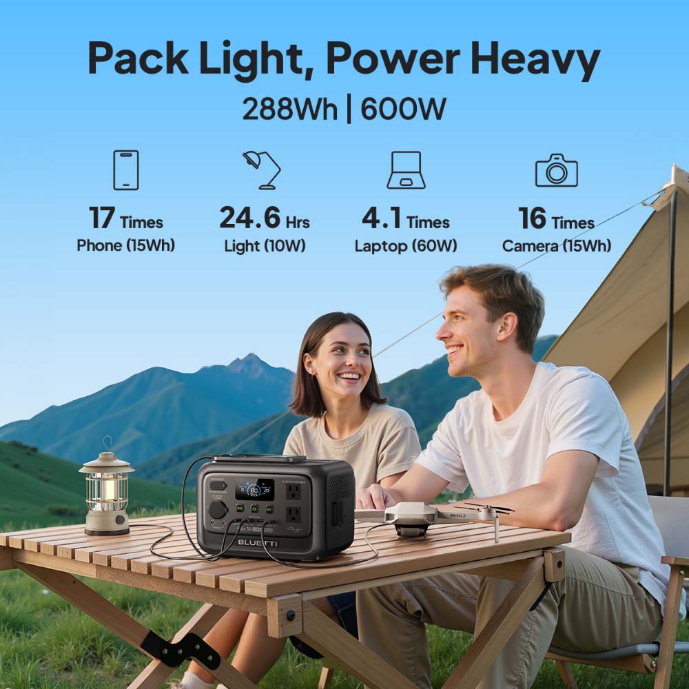 【リニューアル】BLUETTI Elite 30 V2 ポー - Outdoor Power Tower のレビューと価格