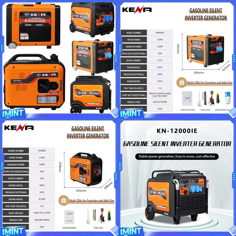 3.5kW 6.5kW デュアルフューエル LPG/CNG  - Portable Generator Inverter のレビューと価格