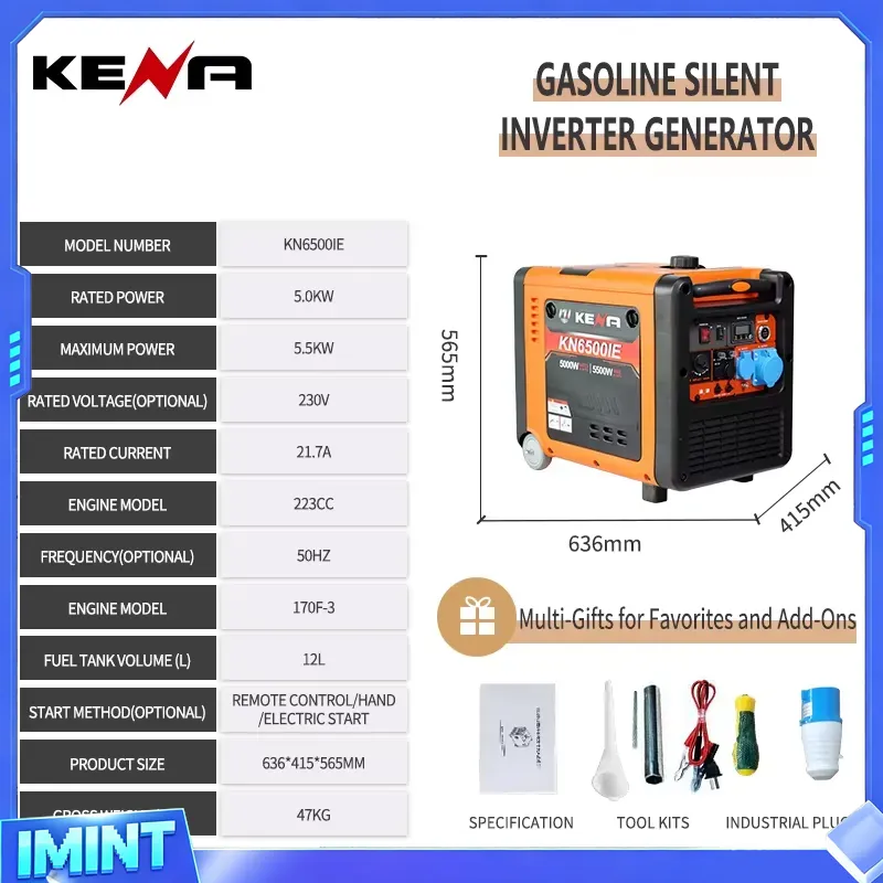 3.5kW 6.5kW デュアルフューエル LPG/CNG  - Portable Generator Inverter のレビューと価格