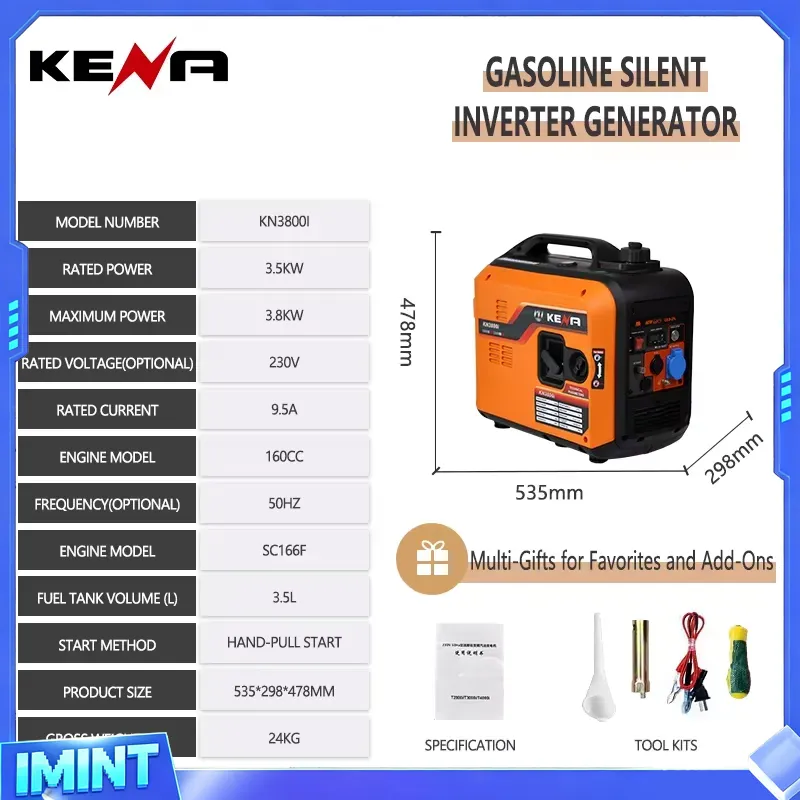 3.5kW 6.5kW デュアルフューエル LPG/CNG  - Portable Generator Inverter のレビューと価格