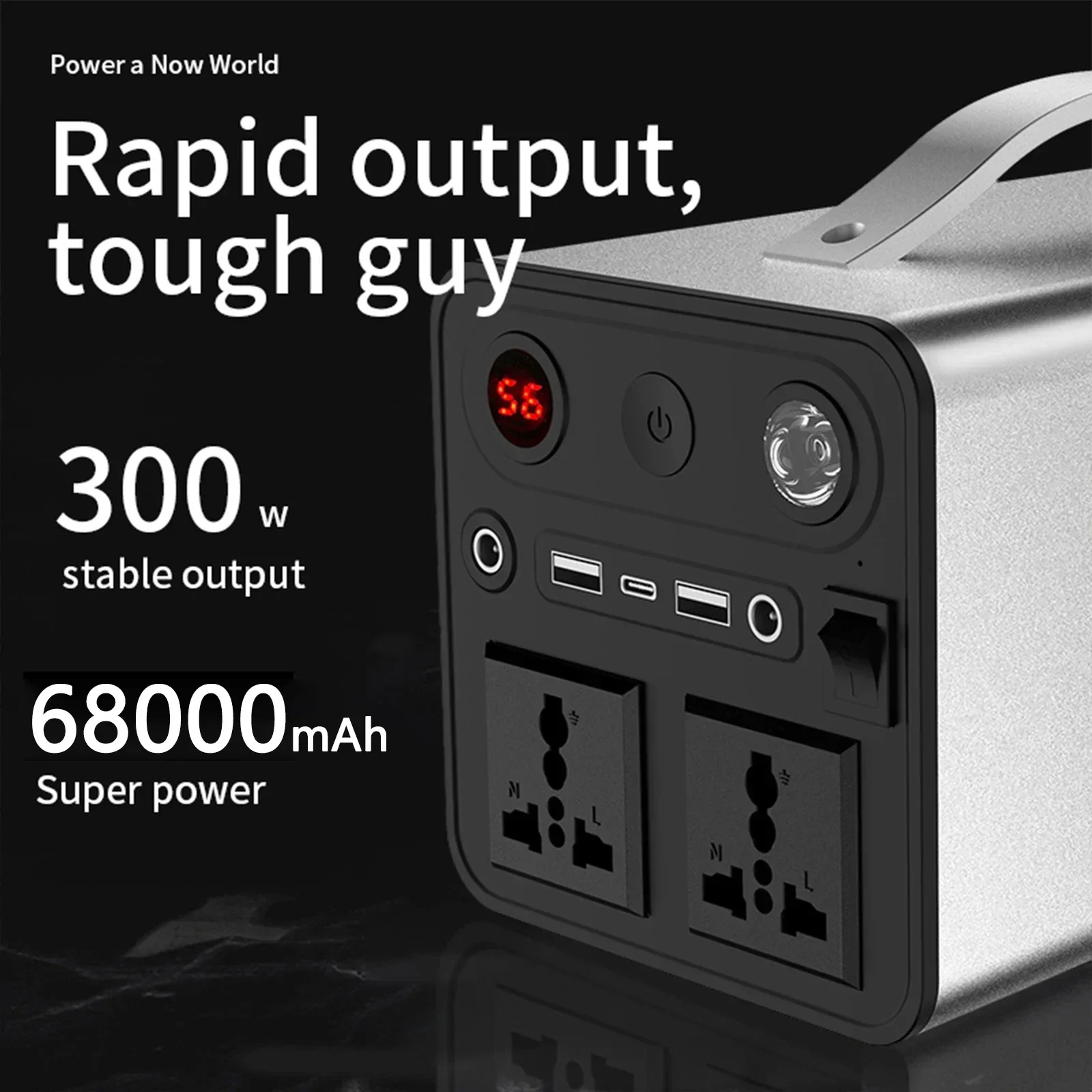 Purfield-ポータブル発電所、発電機バッテリー、AC  - Outdoor Power Tower のレビューと価格