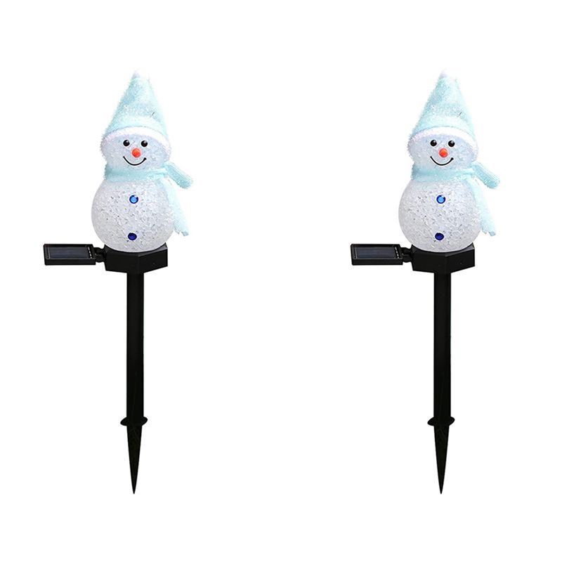 AA81-2X スノーマンソーラーライト クリスマスソーラー - Outdoor Solar Power Xmas Lights のレビューと価格