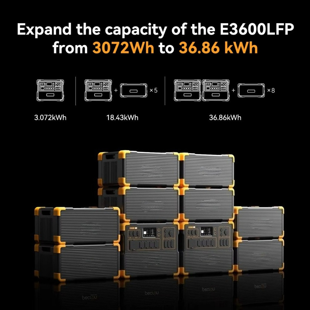 EP3800-48V スタッカブルLiFePO4バッテリーパ - Portable Generator Inverter のレビューと価格