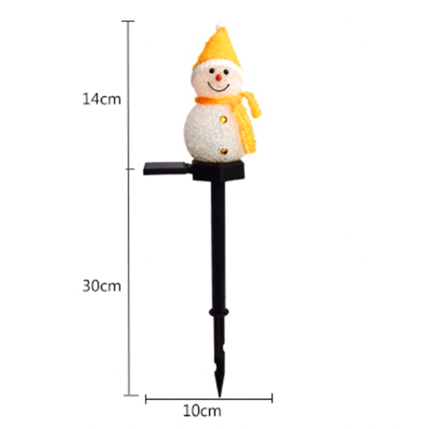 A72P スノーマンソーラーライト クリスマスソーラーLED - Outdoor Solar Power Xmas Lights のレビューと価格