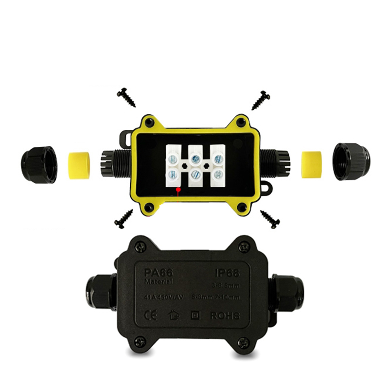 防水ジャンクションボックス IP68 2ウェイプラグライン  - Outdoor Power Outlet Box のレビューと価格