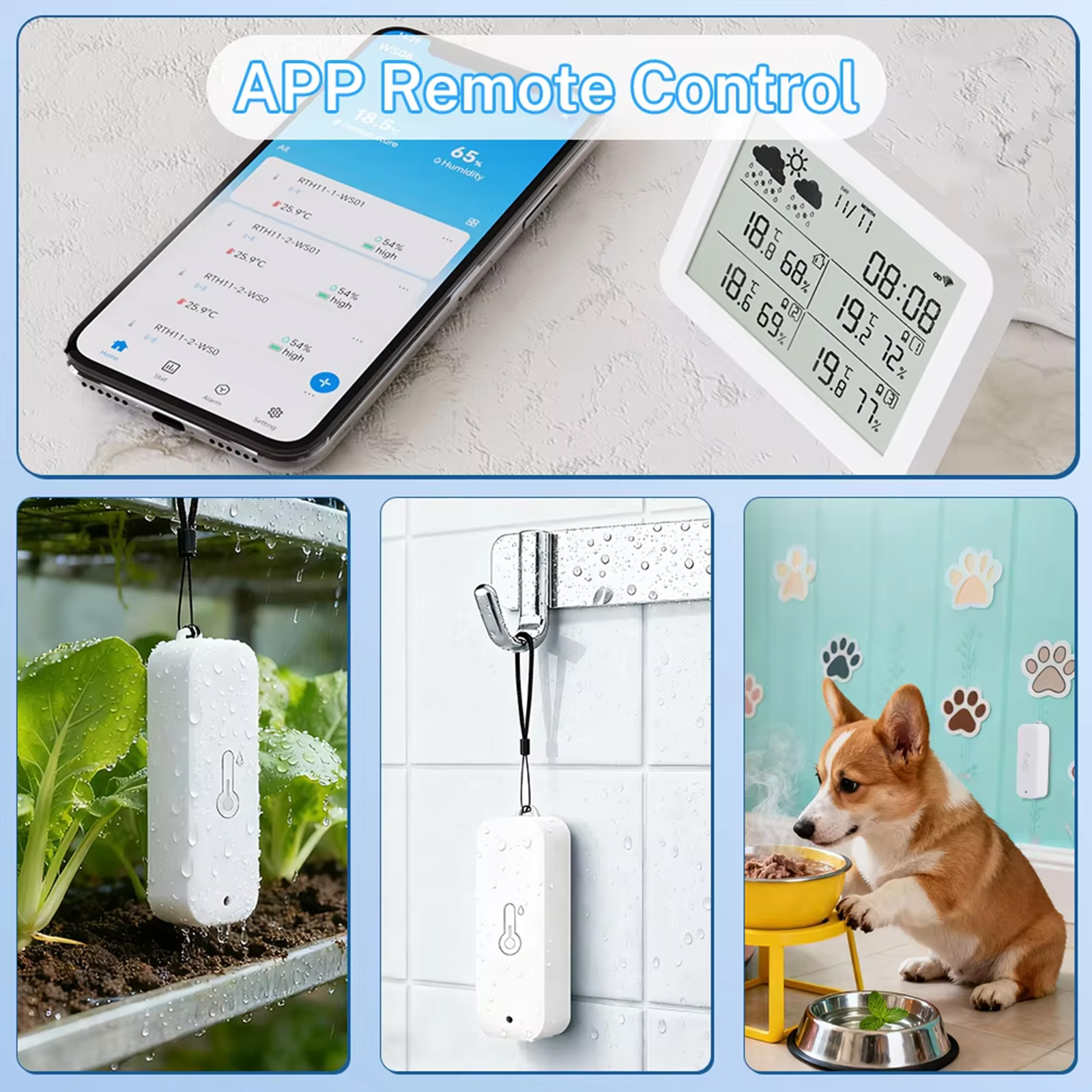 Tuya WiFi+RF433 ウェザーステーション、スマー - Outdoor Power Tower のレビューと価格