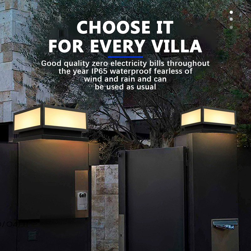 屋外 LED ソーラーコラムライト防水ソーラーランプリモコン - Outdoor Power Tower のレビューと価格
