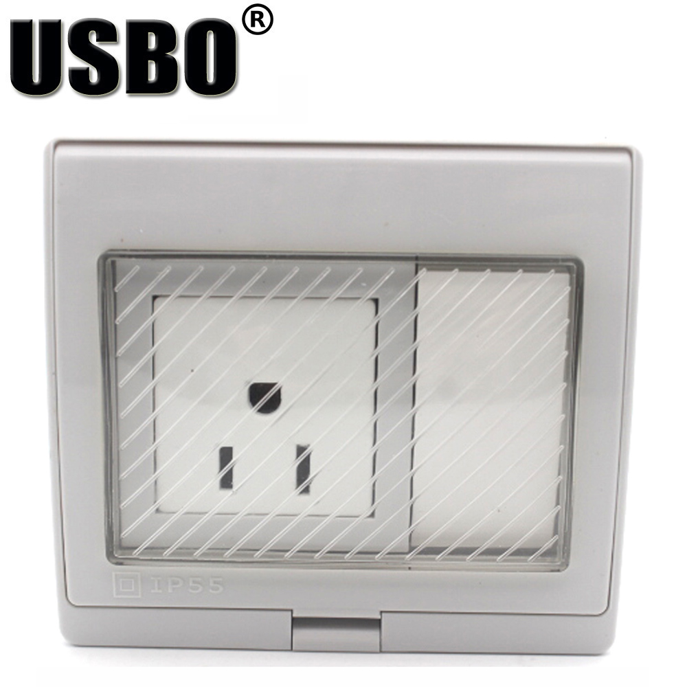 IP55防水・耐紫外線屋外用壁コンセント（AU、UK、US、 - Outdoor Power Inlet Box のレビューと価格