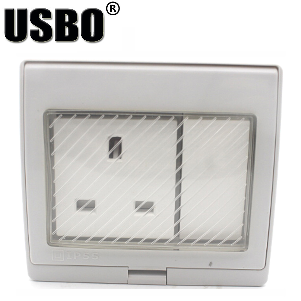 IP55防水・耐紫外線屋外用壁コンセント（AU、UK、US、 - Outdoor Power Inlet Box のレビューと価格